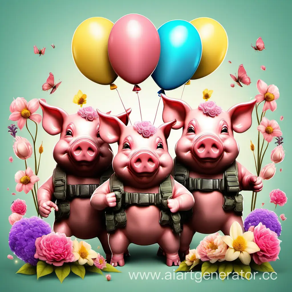 March-8th-Celebration-Card-Epic-Universal-Scale-with-Combat-Pigs-Flowers-and-Balloons