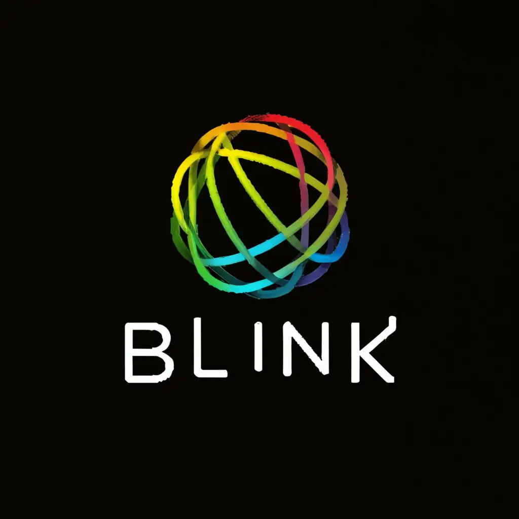 a logo design,with the text "Blink", main symbol:See the World in Full Spectrum