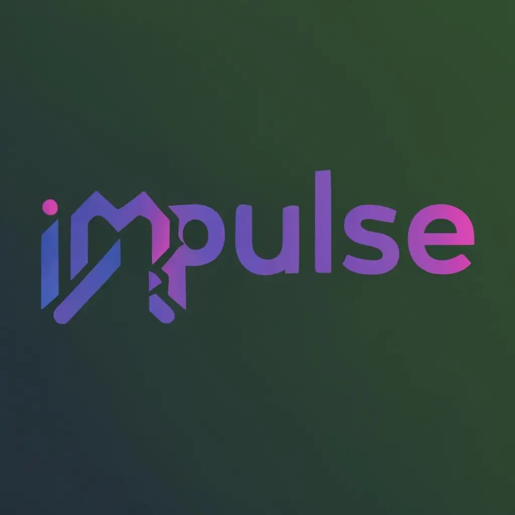 logo, Impulse, with the text "Impulse", typography, be used in Technology industry