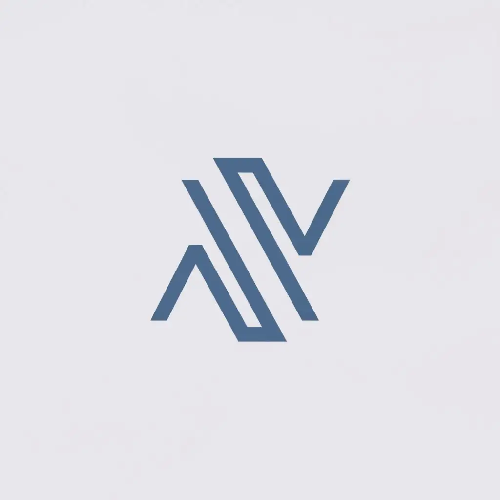 a logo design, with the text 'A & N', main symbol: A & N, Moderate, be used in Technology industry, clear background also with a blue color as logo and blue and purple gradient background