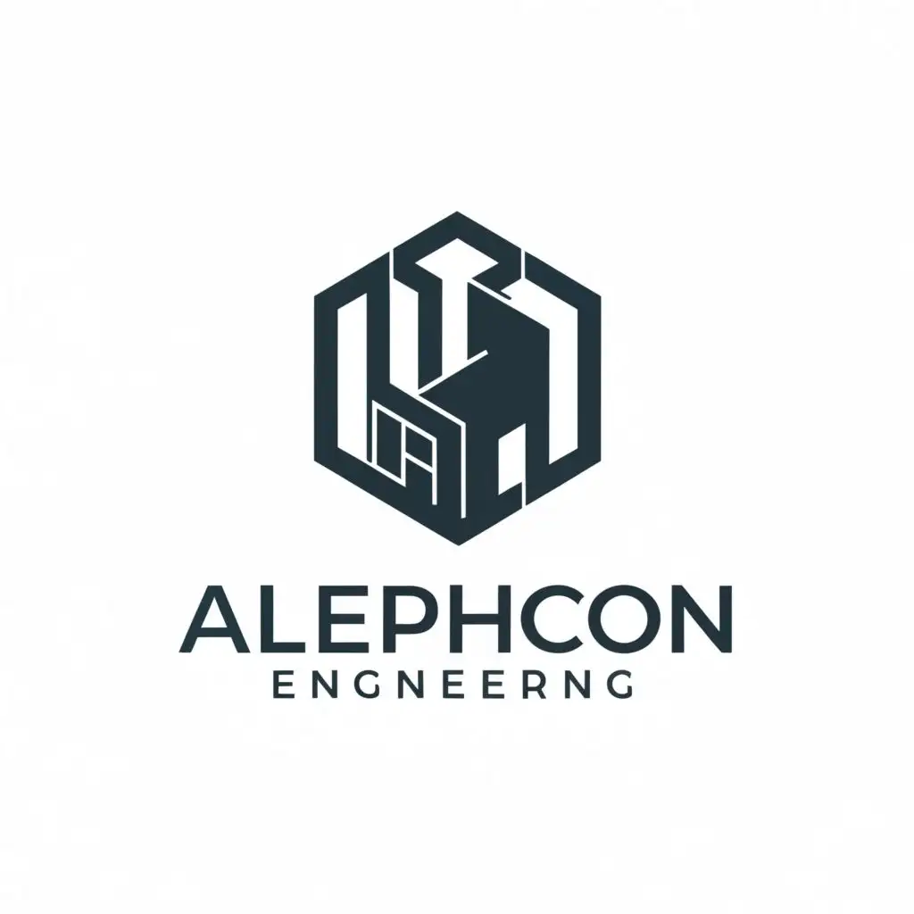 LOGO-Design-For-Alephcon-Engineering-Modern-Typography-in-Real-EstateInspired-Light-Blue