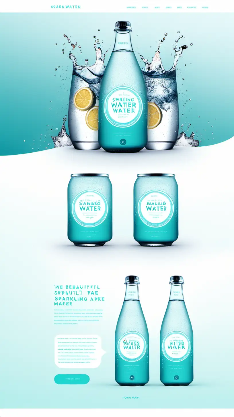 beautiful website for sparkling water maker,in home, ux, ui, ux/ui