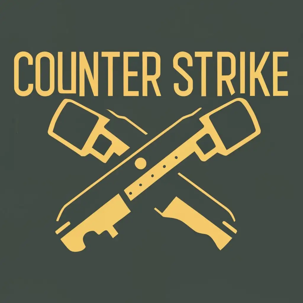 logo, Counter Strike, with the text "Counter Strike", typography