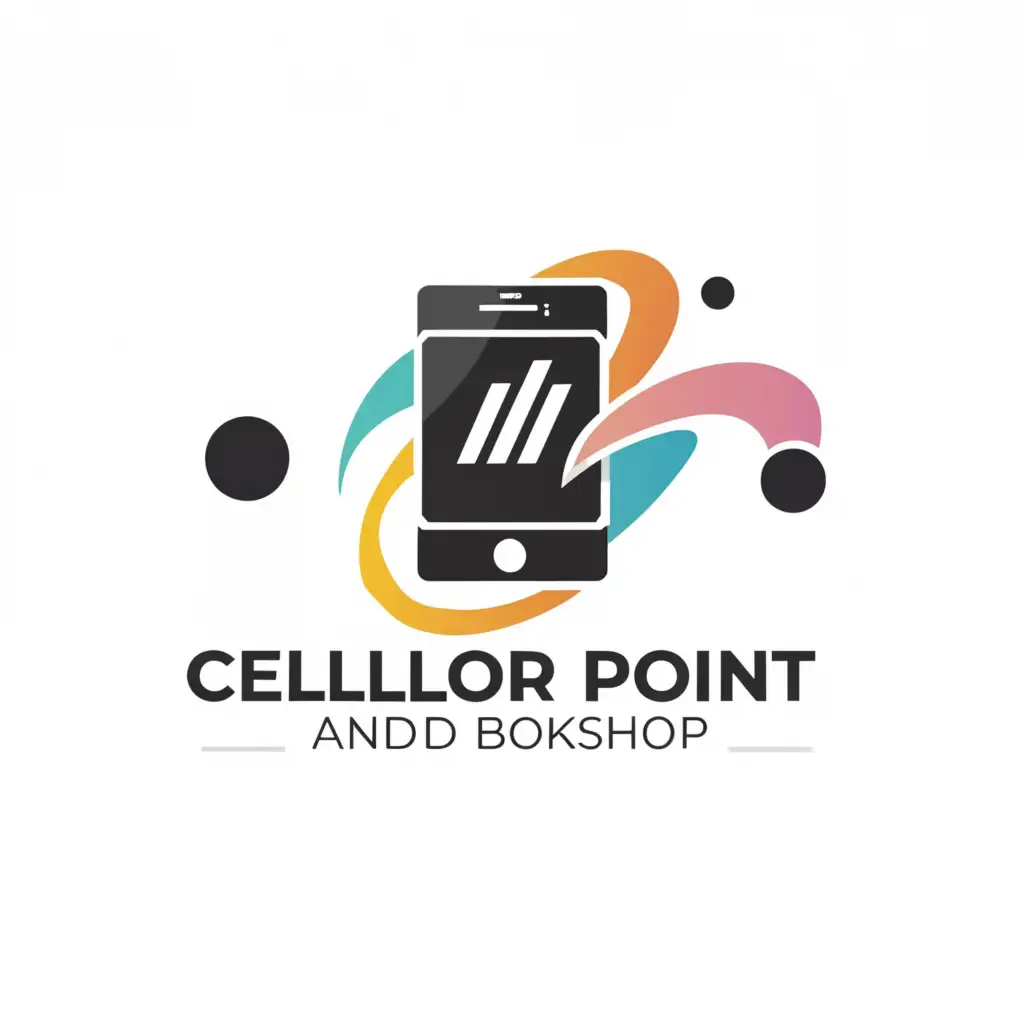 a logo design,with the text "yashoda cellular point and bookshop", main symbol:mobile phone,Moderate,be used in Technology industry,clear background