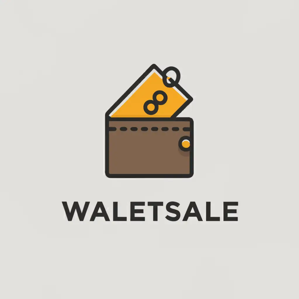 a logo design,with the text "WalletSale", main symbol:Discount,Moderate,clear background