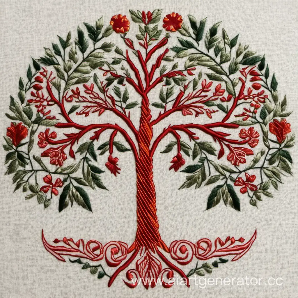 Slavic-Embroidery-Tree-Artwork