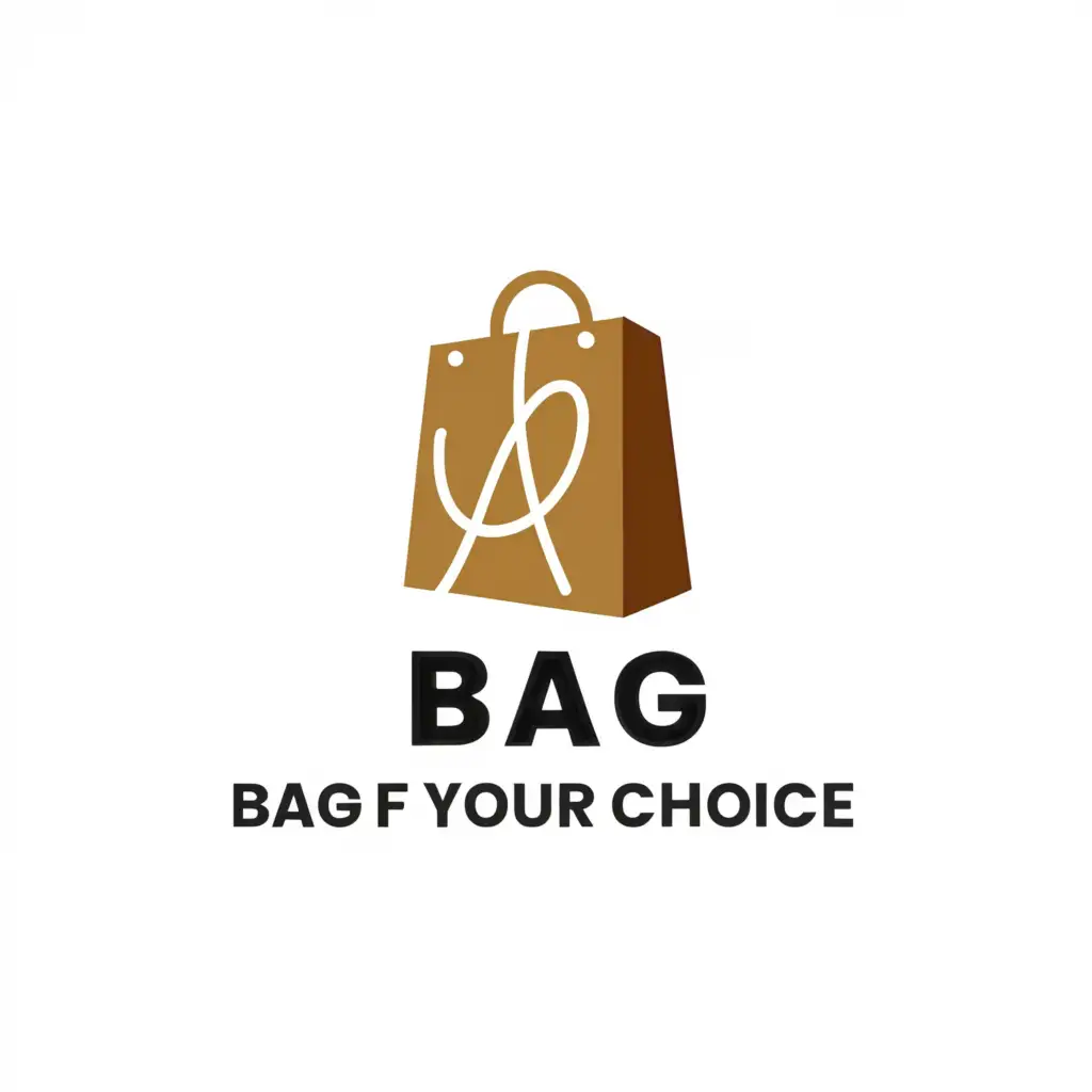 a logo design,with the text "Bag of your choice", main symbol:bag,Moderate,be used in Retail industry,clear background