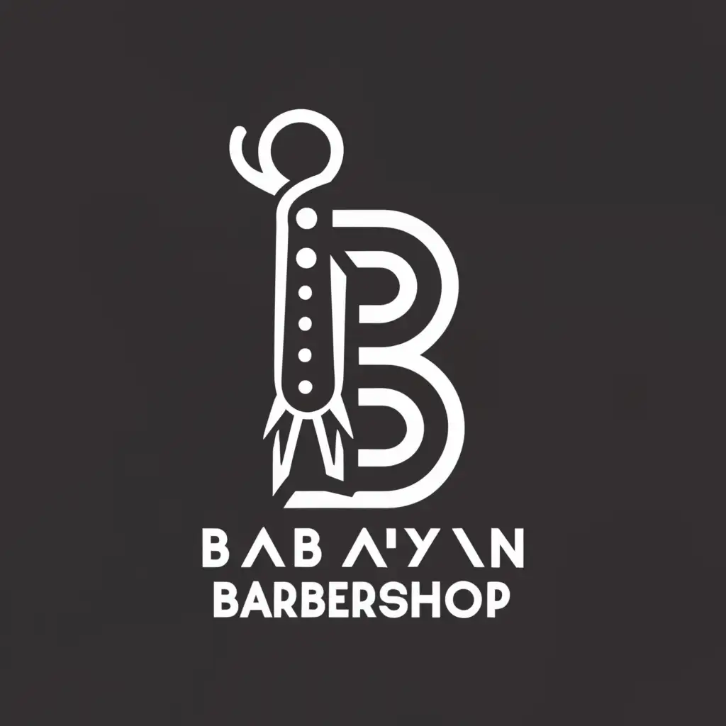 LOGO-Design-for-Babayan-Barbershop-B-Symbol-and-Moderate-Clear-Background-Theme