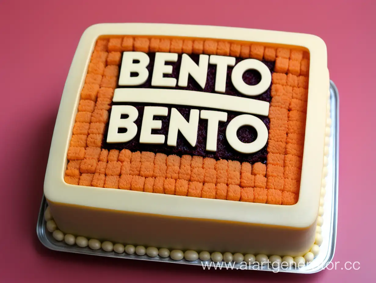 бенто торт с логотипом