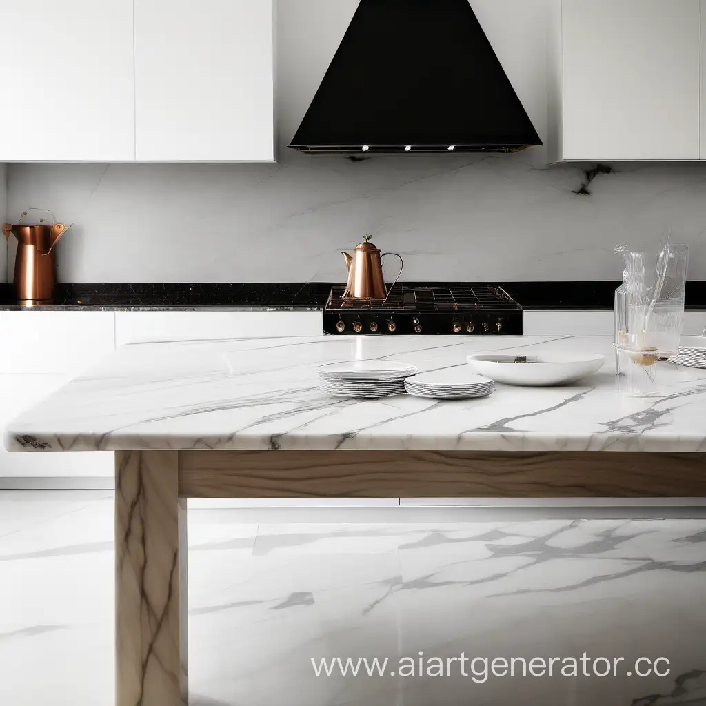 Elegant-Marble-Table-Against-White-Kitchen-Backdrop-CloseUp-View