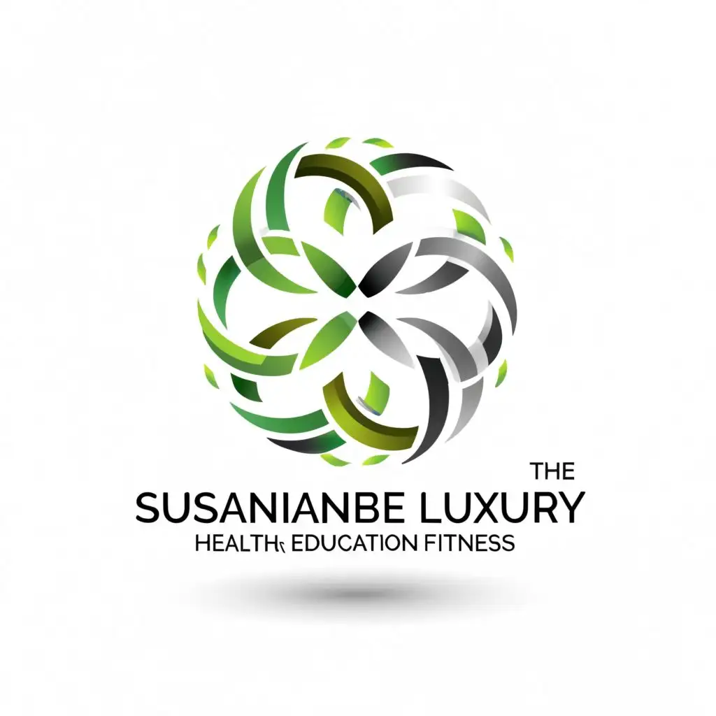 a logo design,with the text "The Sustainable luxury", main symbol:sustainablity luxury health education fitness,Moderate,clear background