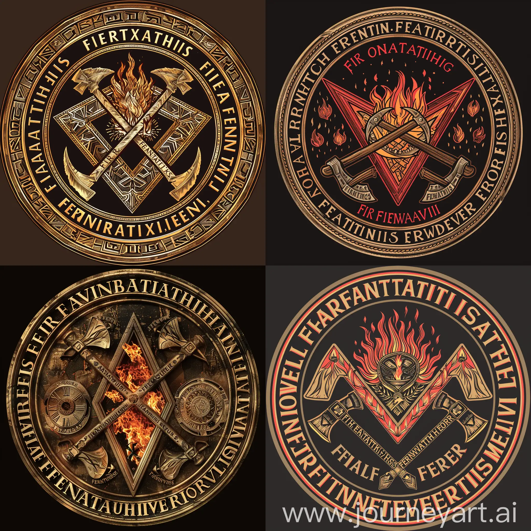 Fiery-Fire-Fanaticism-Emblem-with-Crossed-Axes