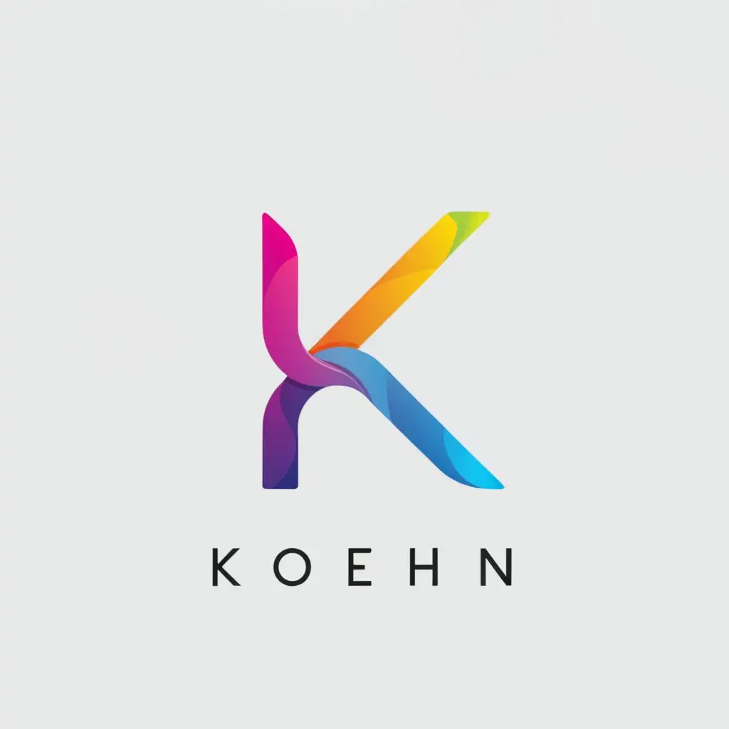 a logo design,with the text "koehn", main symbol:K,Minimalistic,be used in Entertainment industry,clear background