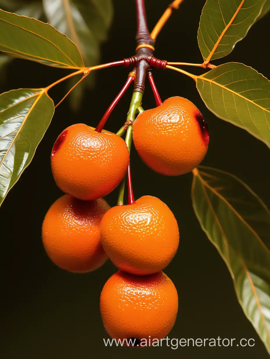 Vibrant-African-Cherry-Orange-Blossoms-in-Natural-Setting