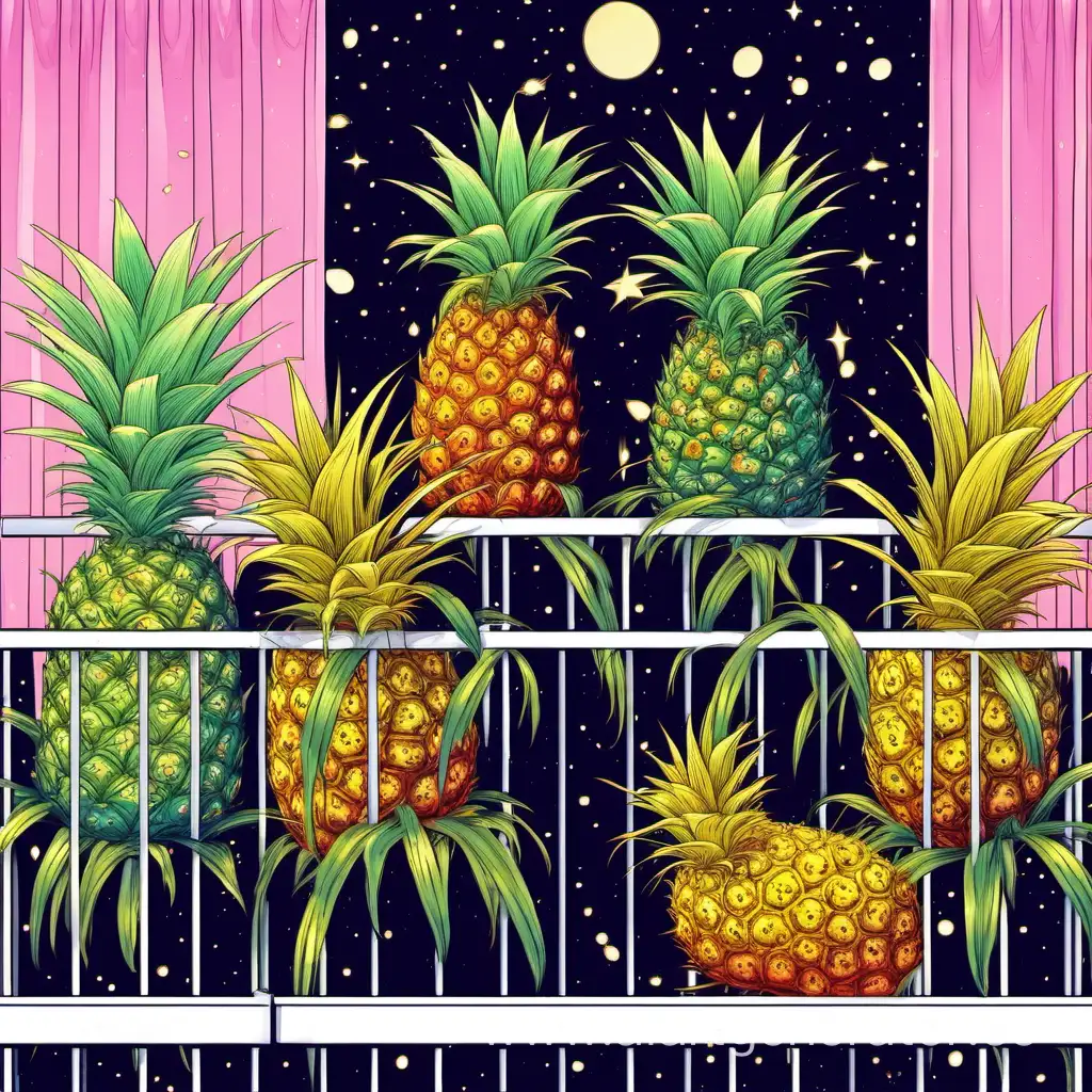 Cosmic-Pineapple-Garden-with-Ladybugs-and-Guinea-Pigs