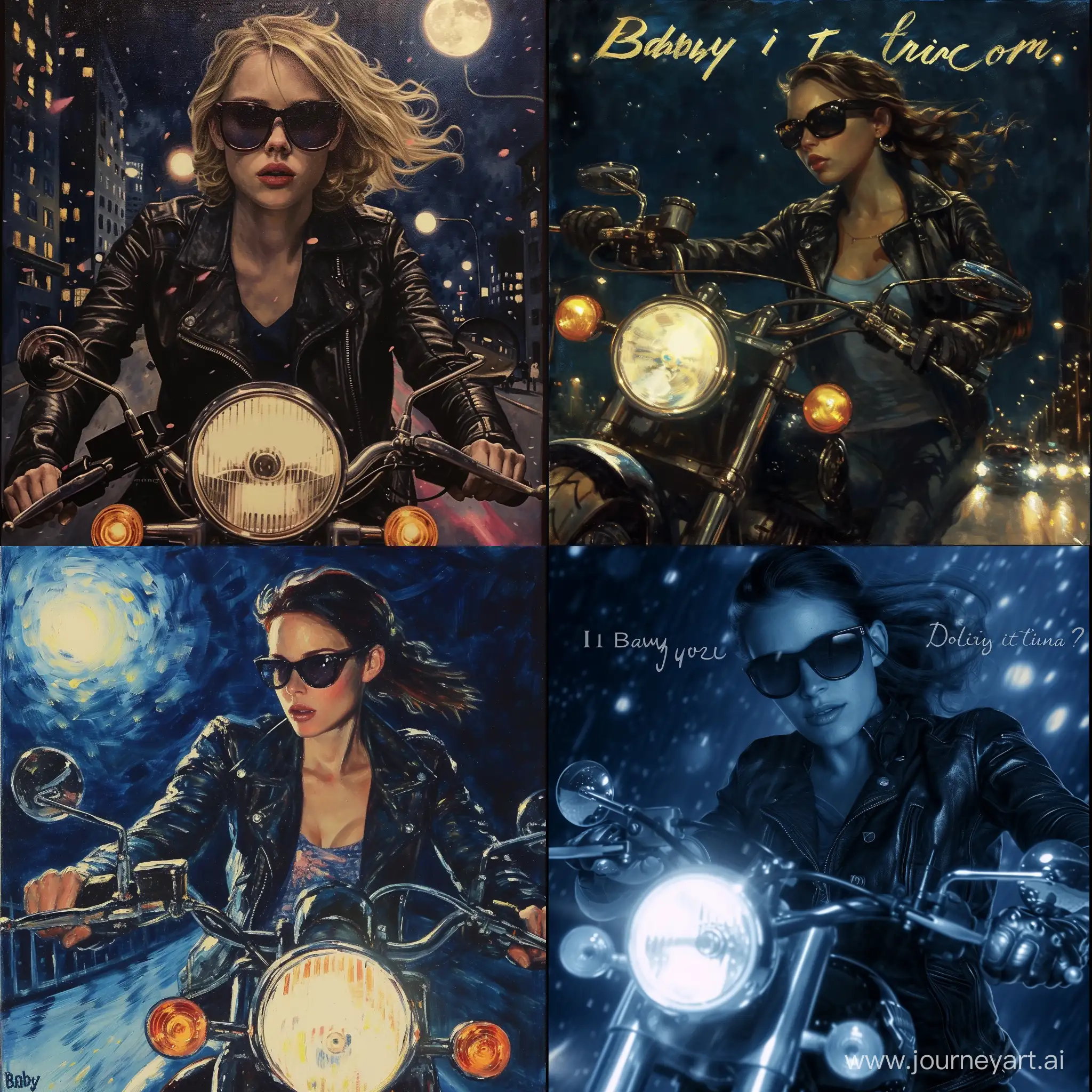 Night-Girl-Riding-Motorcycle-Through-Midnight-City-of-Love