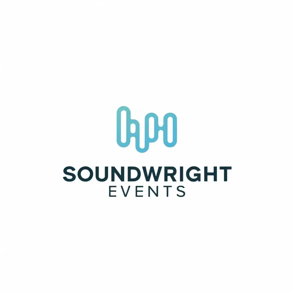 a logo design,with the text "SoundWright Events", main symbol:audio wave,Moderate,be used in Entertainment industry,clear background