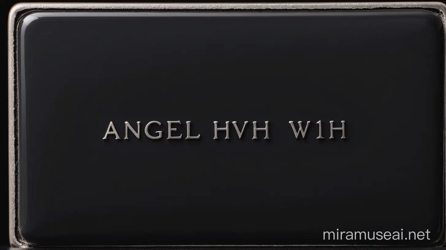 Черный квадрат с надписью ANGELHVH120