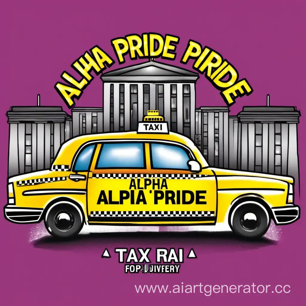Vibrant-Alpha-Pride-Taxi-Fleet-in-Urban-Wonderland