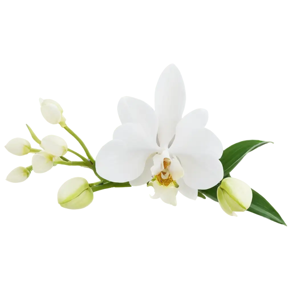 Exquisite-White-Orchid-Flower-Captivating-PNG-Image-for-HighQuality-Floral-Designs