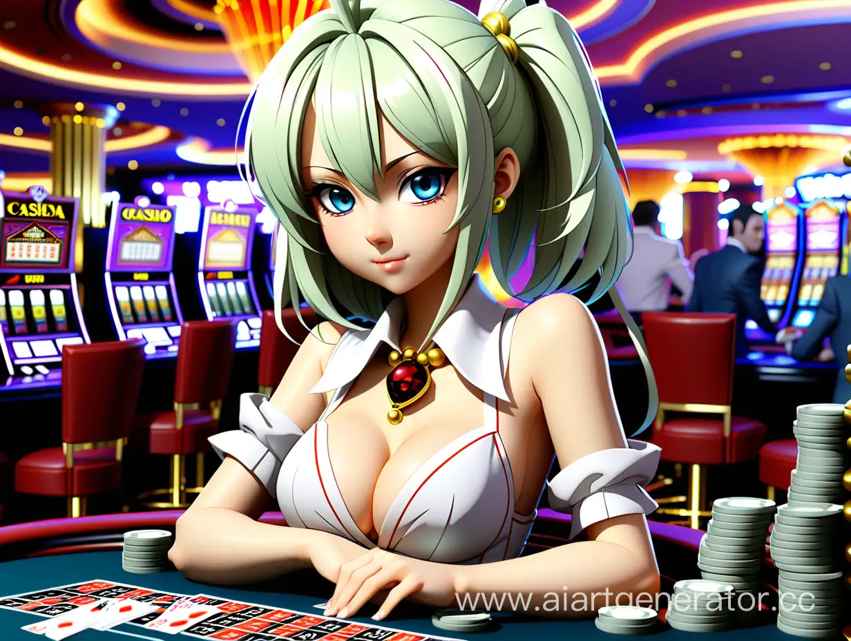 Anime-Girl-in-a-Casino-with-Money-and-Vodka-Bottle