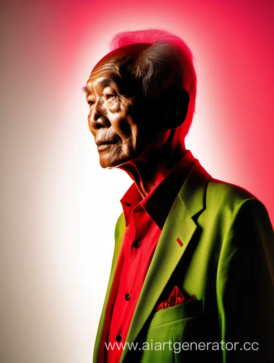 Elderly-Asian-Male-Fashion-Portrait-in-Dual-Backlight