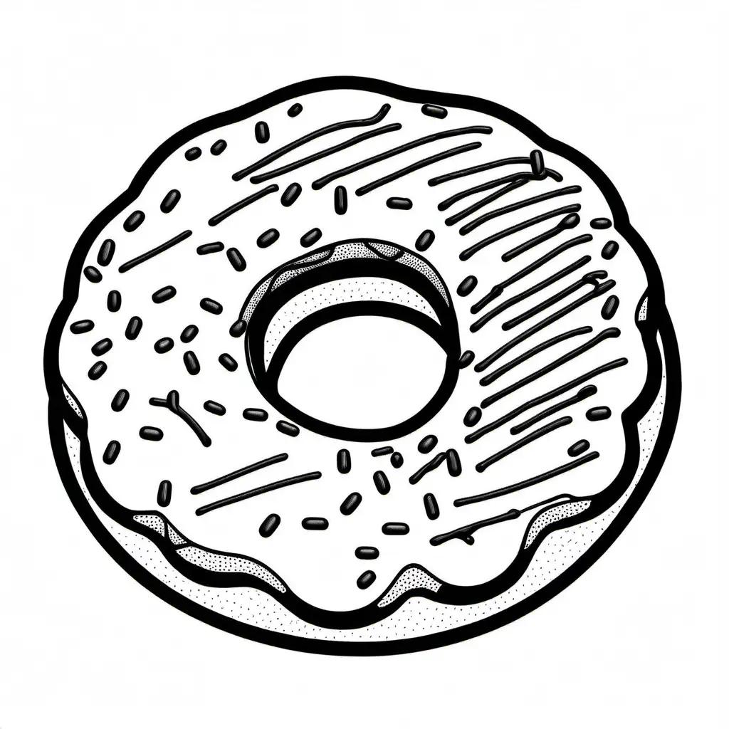 Donut-Line-Art-Coloring-Page-with-Bold-Shapes-and-Ample-White-Space