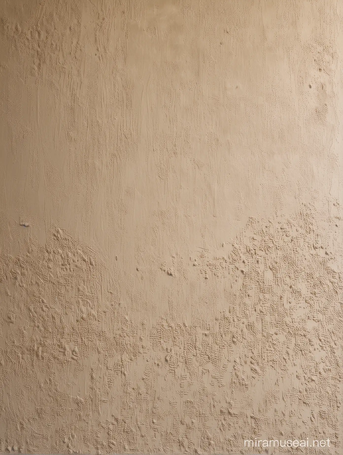 A wall in a gallery with beautiful stucco