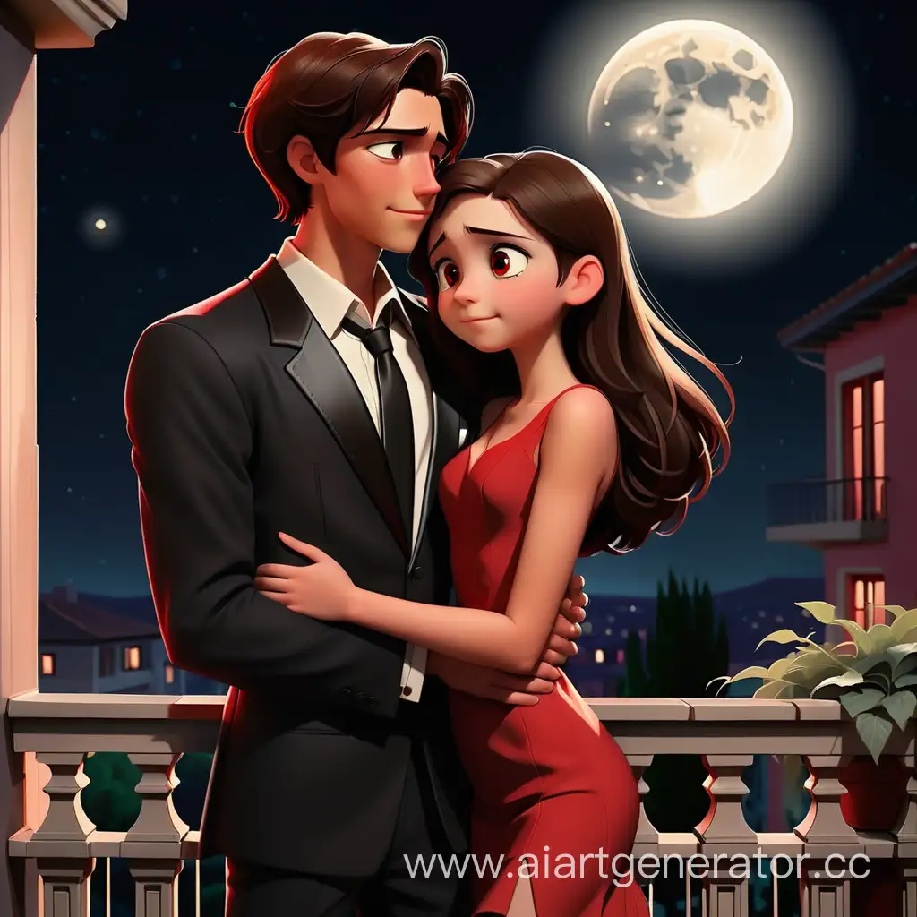 Romantic-Couple-Embracing-by-Balcony-Fountain-Under-Moonlight