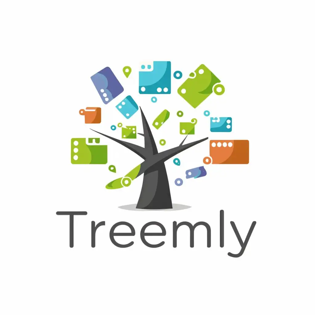 a logo design,main symbol:Digital Tree,Moderate, be used in Finance industry, clear background