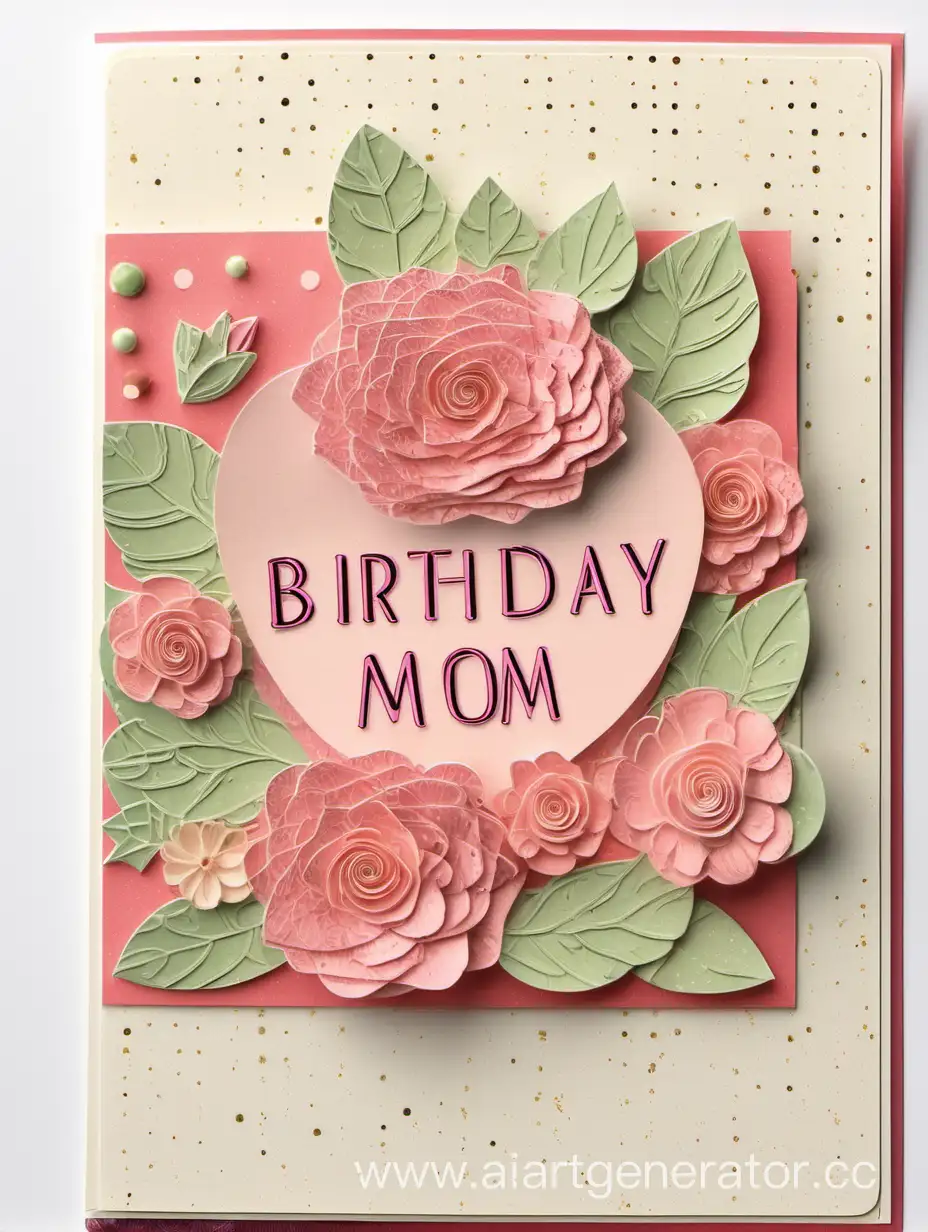 Colorful-Birthday-Card-Design-for-Mom-with-Flowers-and-Butterflies