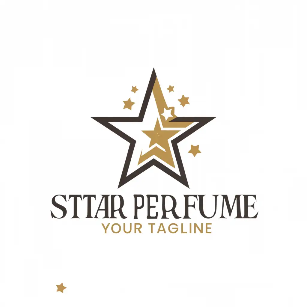 a logo design,with the text "Star Perfume", main symbol:star,Moderate,be used in Retail industry,clear background