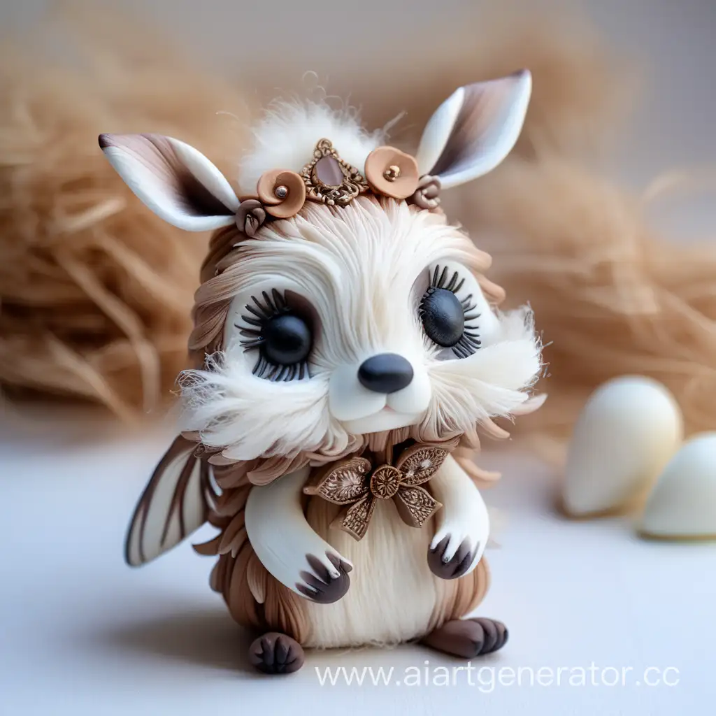 Adorable-Polymer-Clay-and-Fur-Fairy-Tale-Creature