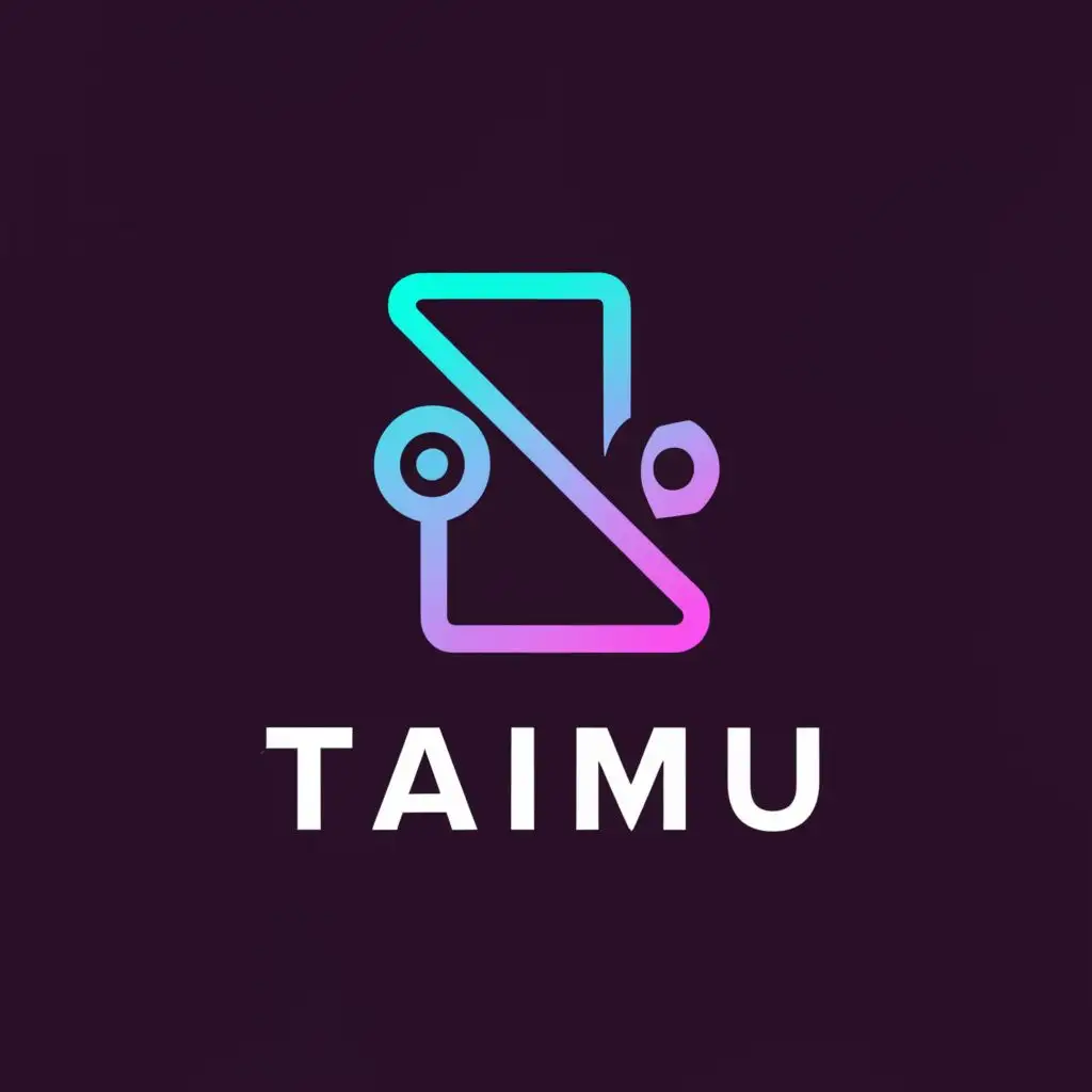 LOGO-Design-for-TAIMU-Futuristic-Advertiser-Symbol-in-a-Complex-Form-for-Technology-Industry-with-Clear-Background