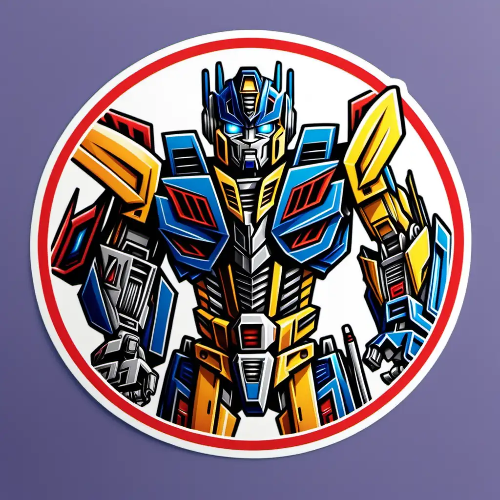 Colorful Transformers Stickers for Personalizing Belongings