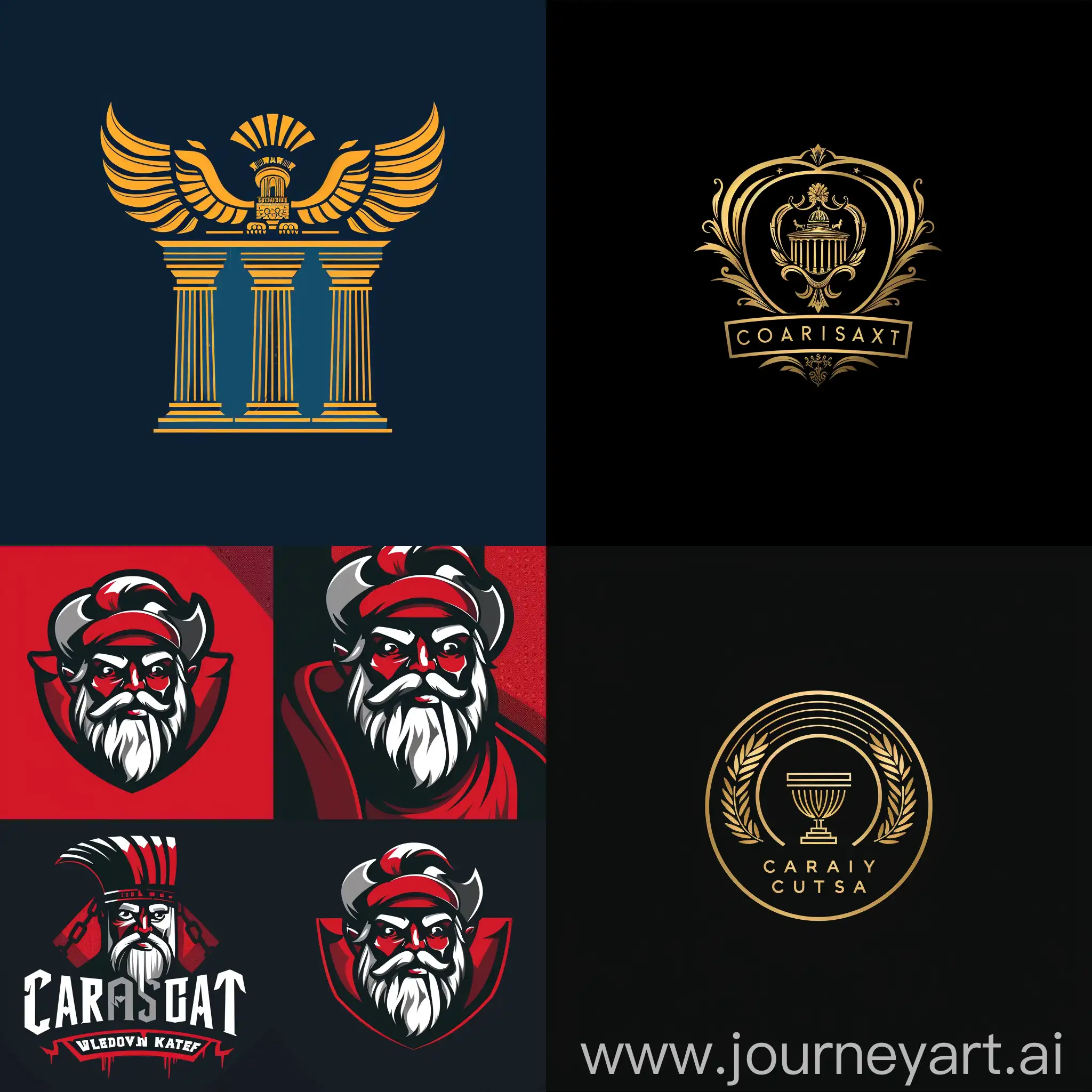 a logo design for t-shirt about the ancient city of carthage