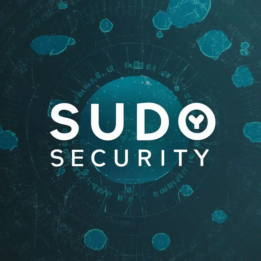 logo, blockchain, with the text "Sudo Security", typography, be used in Education industry
