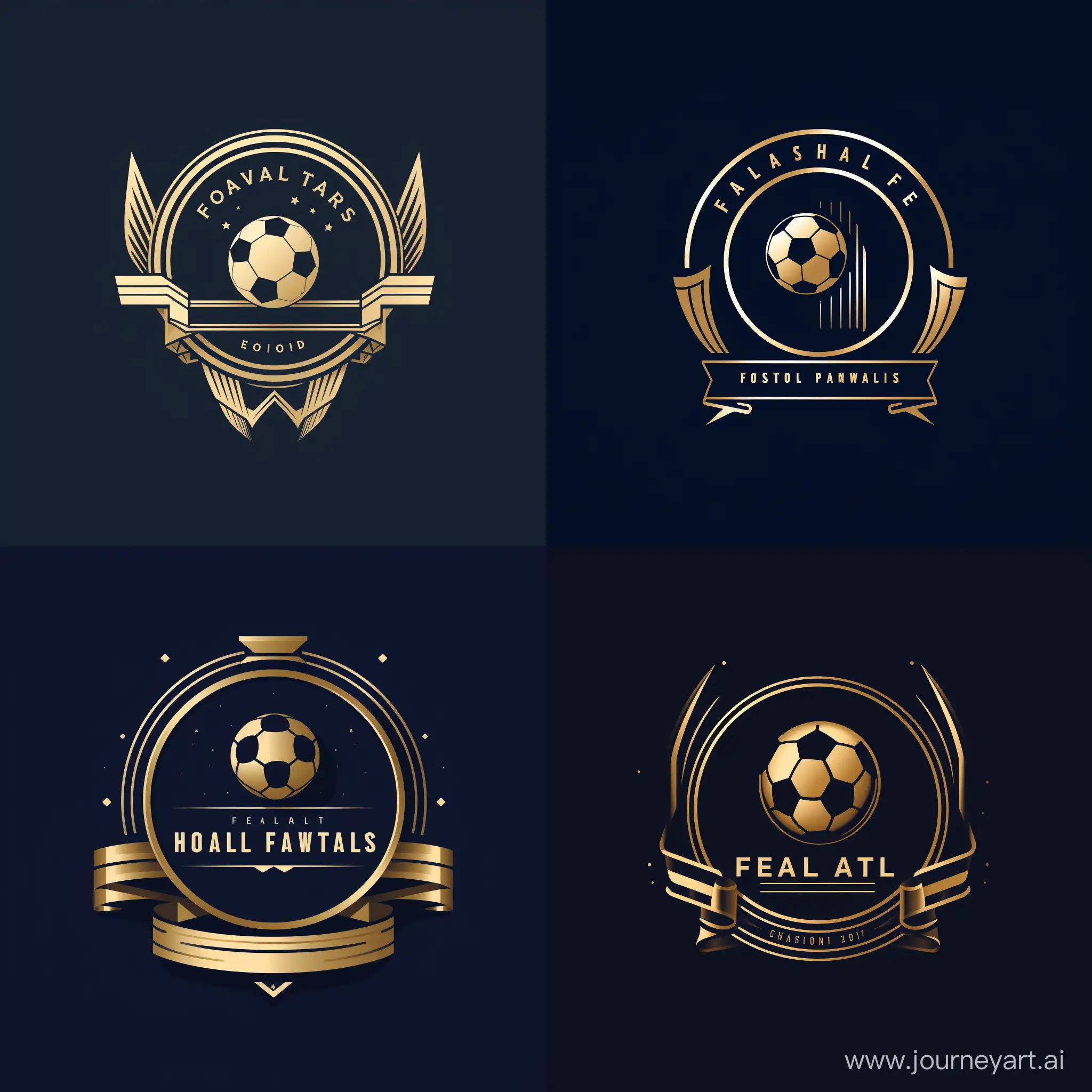A luxury logo for a page called awards_football  that shows short reels of the best football goals