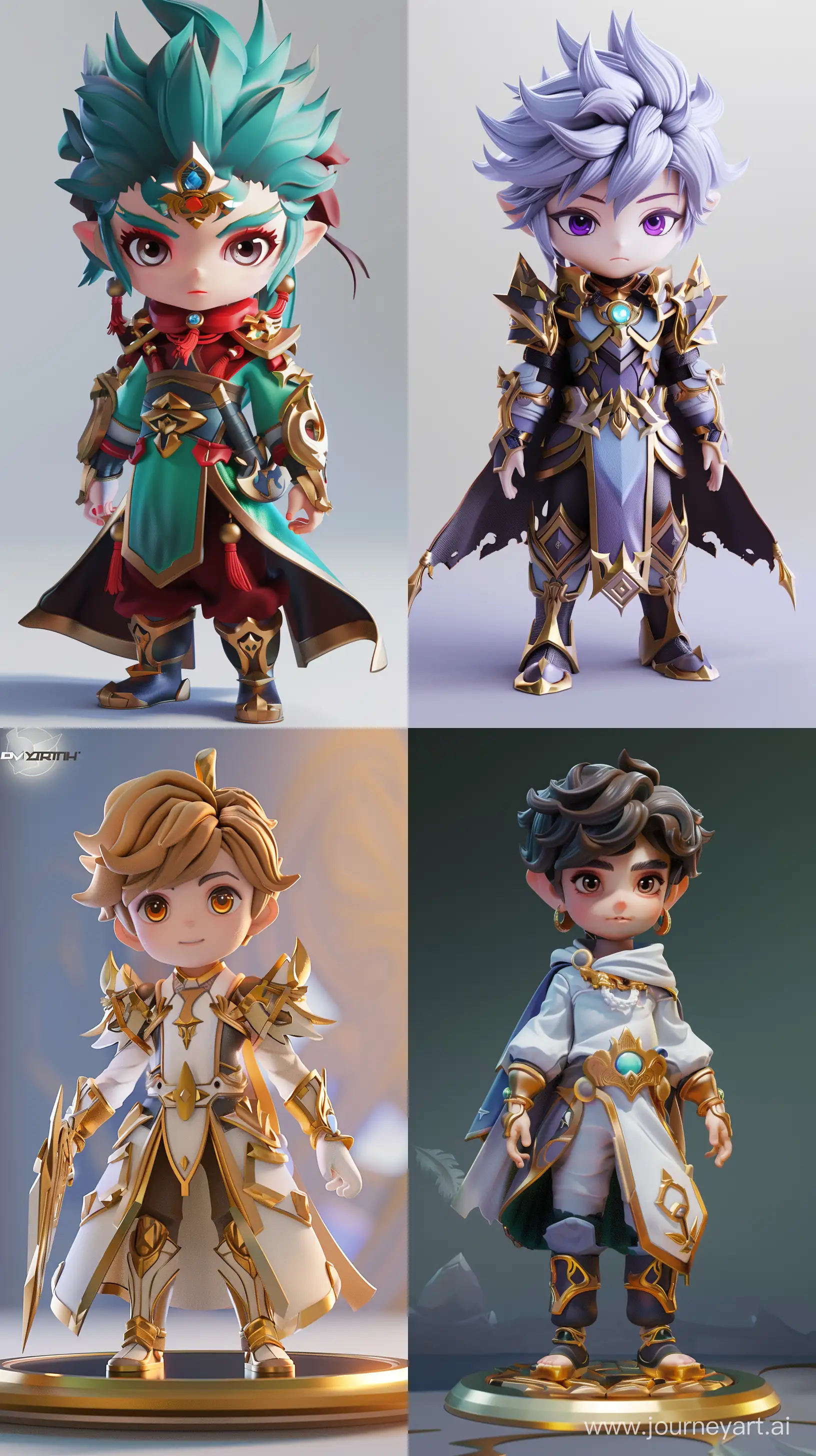 Cute-3D-Character-Animation-of-Dyrroth-from-Mobile-Legends-in-Prince-of-Abyss-Skin