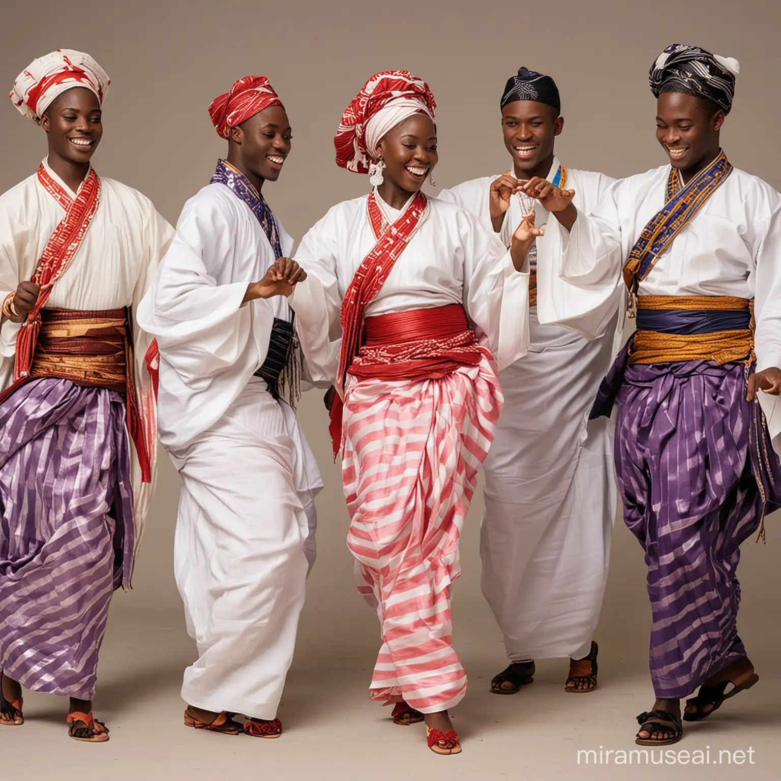 Traditional Aso Oke Dance Vibrant Celebration of Culture and Unity