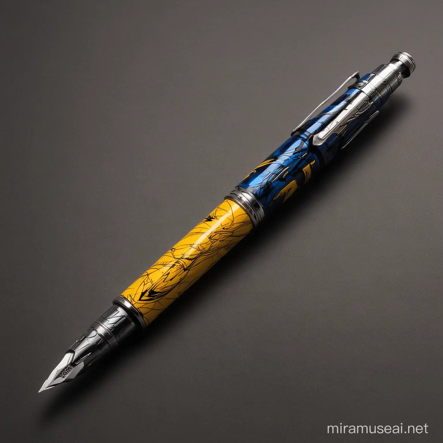 Wolverine Marvel Style Fountain Pen Illustration