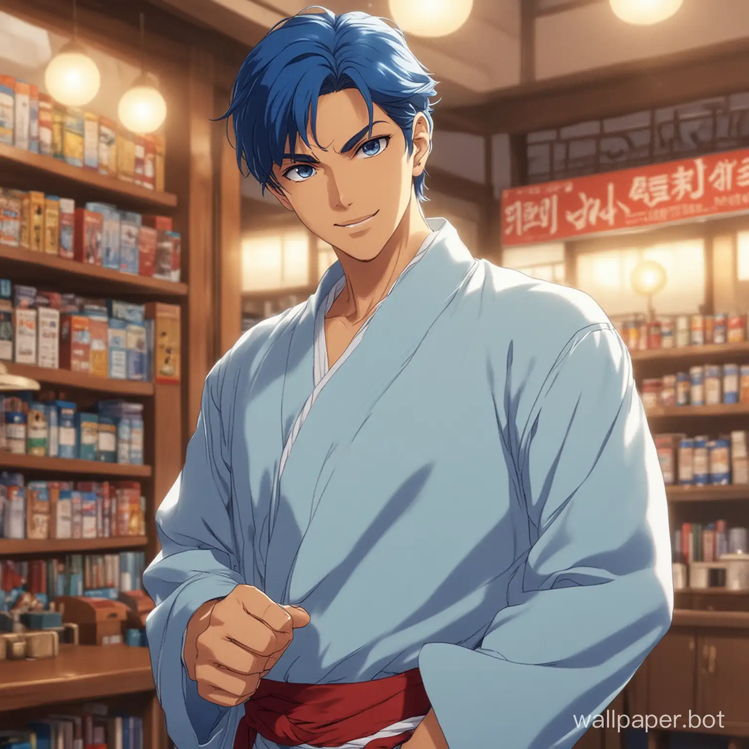 genie who does side hustles as a male anime version