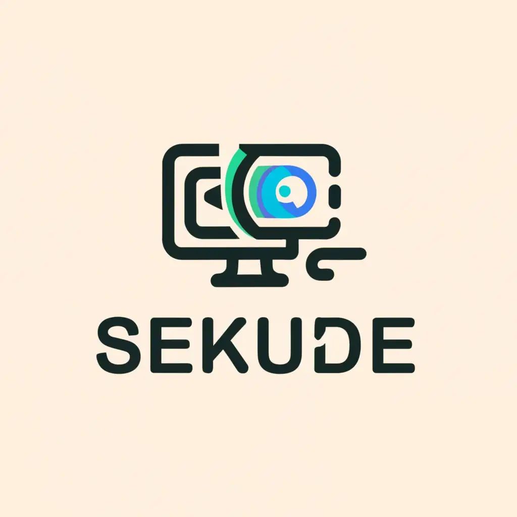 a logo design,with the text "SEKUDE", main symbol:Electronic Visit System for Adhyaksa Prison,Moderate,be used in Education industry,clear background