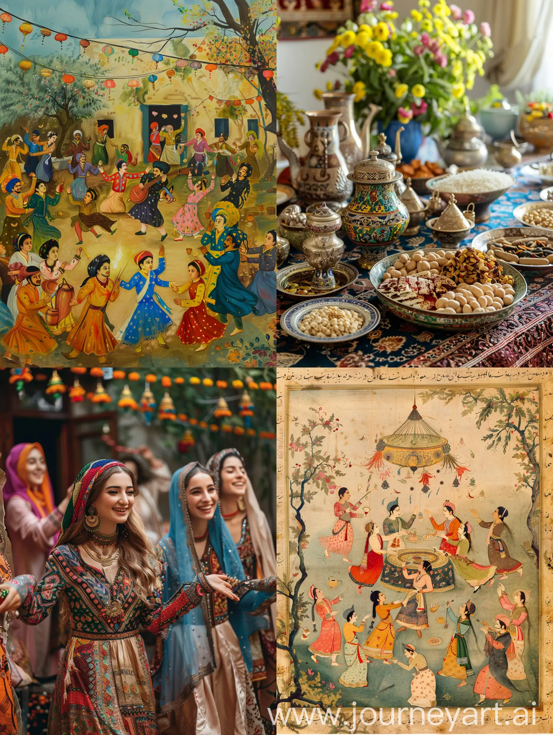 Vibrant-Persian-Celebration-with-Traditional-Attire