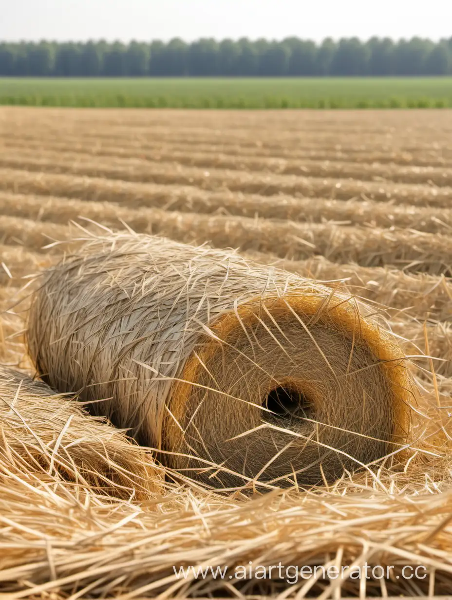 Rural-Landscape-with-Straw-Surface-and-Field