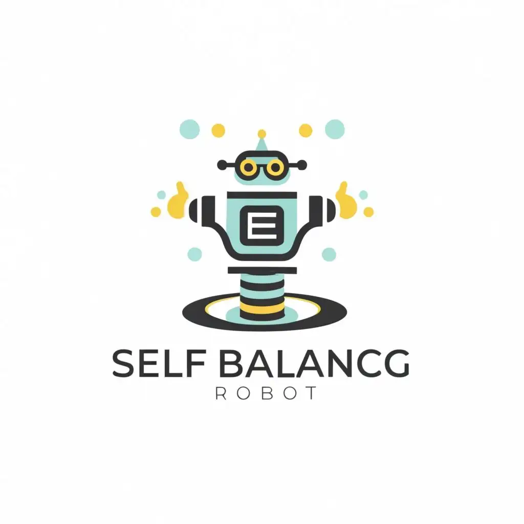 logo, Robot, with the text "Self Balancing Robot", typography, be used in Technology industry