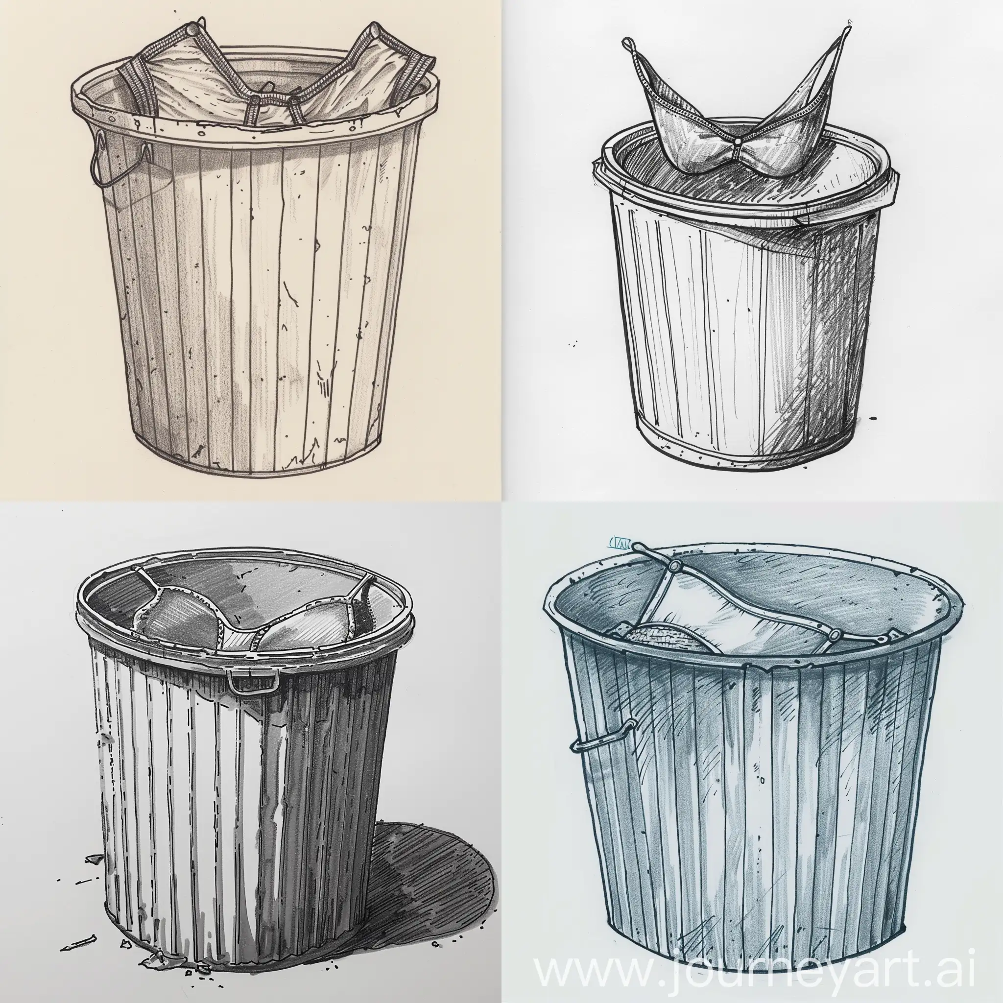 Urban-Waste-Bra-Discarded-in-Trash-Can