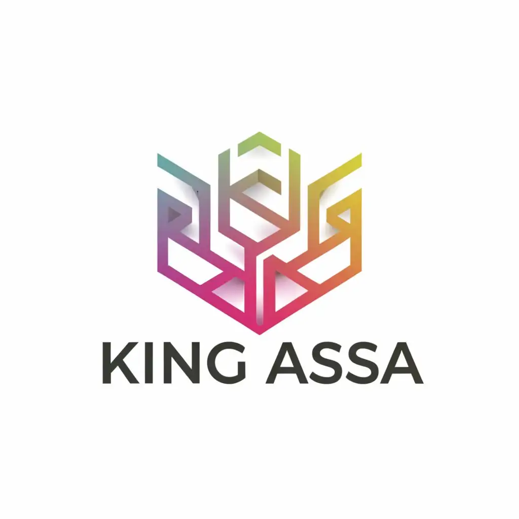 LOGO-Design-For-King-Assa-Majestic-Crown-Emblem-for-Gaming-Industry