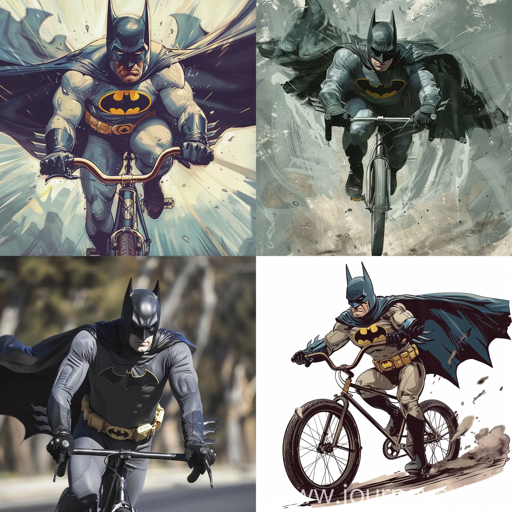  batman riding a bike

