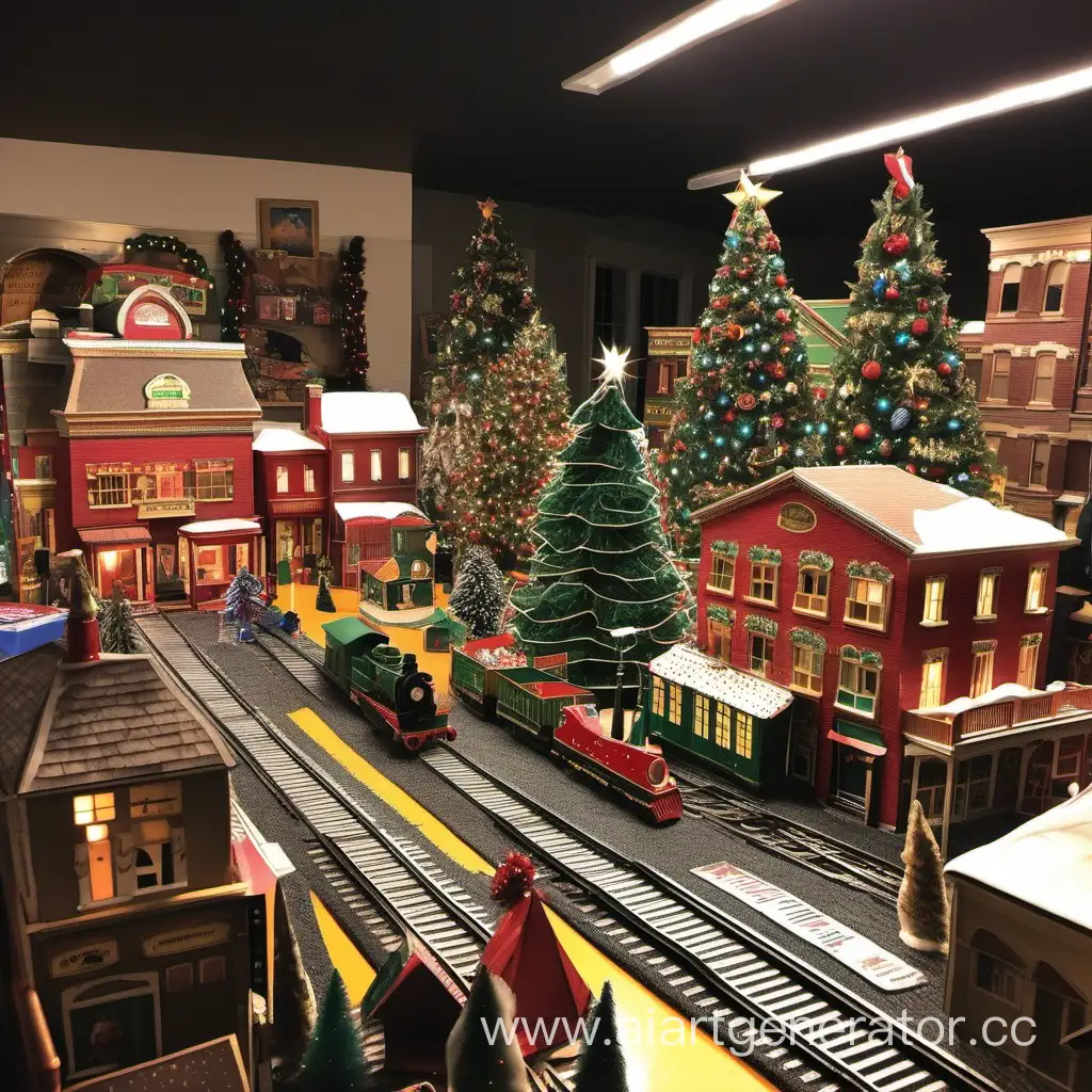 Festive-Toy-Wonderland-Christmas-Tree-and-Toy-Railroad-Delight
